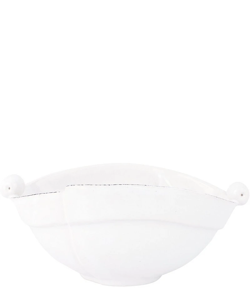 VIETRI Lastra White Two-Part Olive Bowl