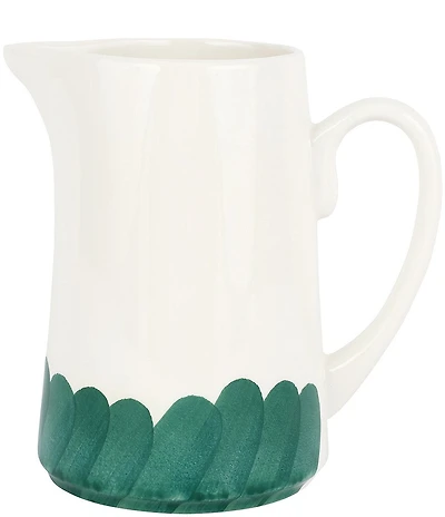 VIETRI Lisbon Green Brushstroke Pitcher