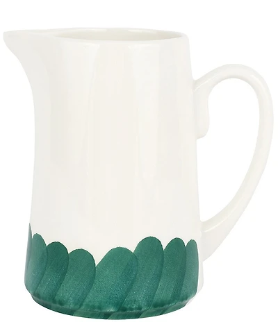 VIETRI Lisbon Green Brushstroke Pitcher