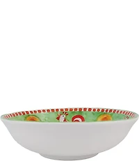 VIETRI Melamine Campagna Chicken Gallina Print Large Serving Bowl