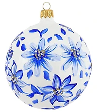 VIETRI Ornaments Blue and White Flowers Ornament