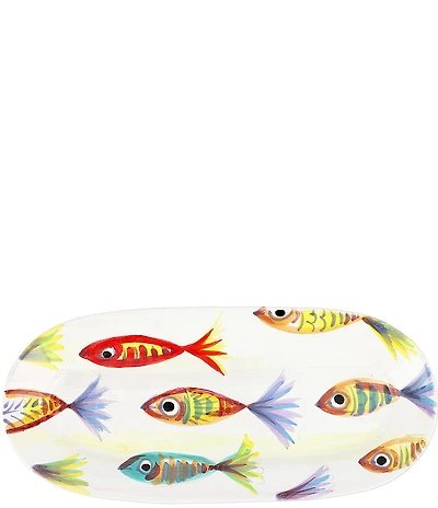 VIETRI Pesci Colorati Small Oval Platter