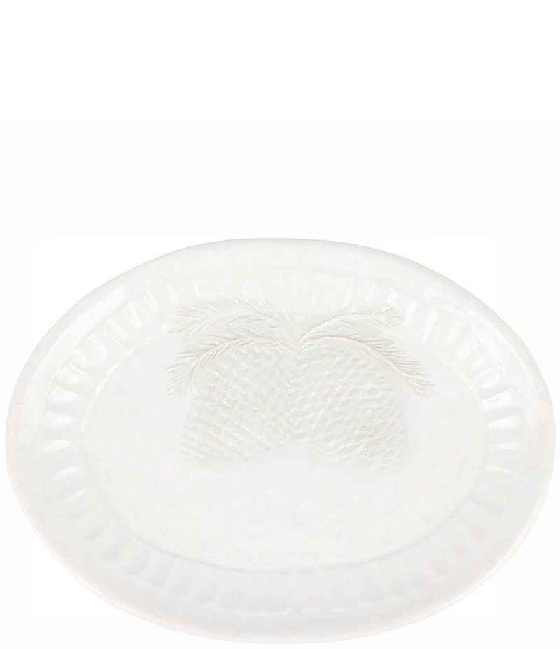 VIETRI Pietra Natale Pinecone Small Oval Platter