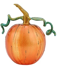 VIETRI Pumpkins Figural Orange Glass Pumpkin