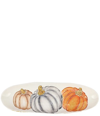 VIETRI Pumpkins Narrow Oval Platter