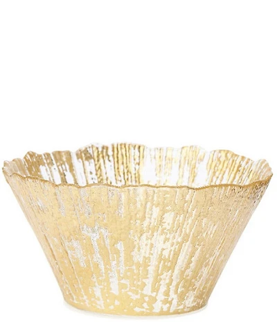 VIETRI Rufolo Glass Gold Small Deep Bowl