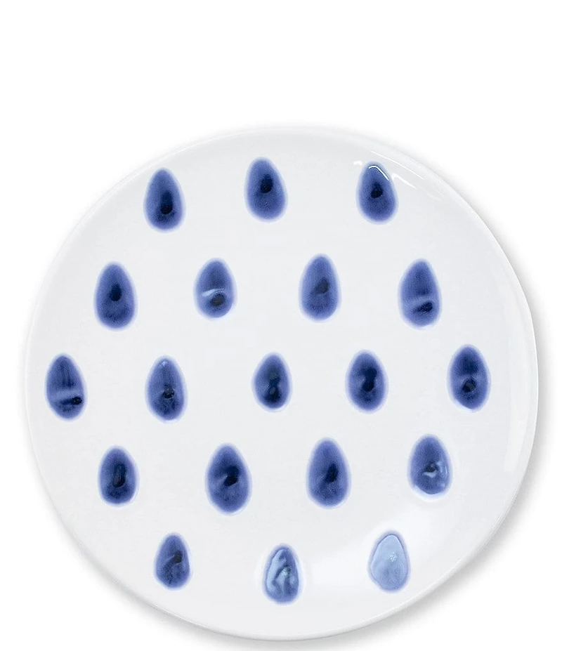 VIETRI Santorini Dot Salad Plate