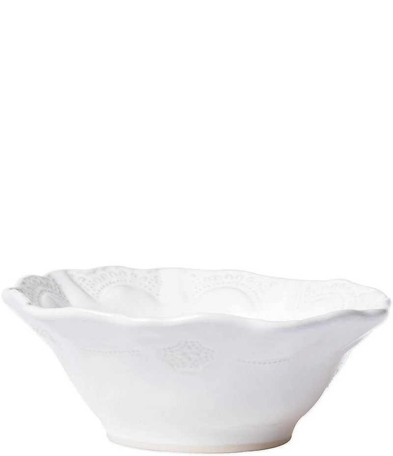 VIETRI Incanto Stone White Lace Cereal Bowl