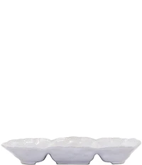 VIETRI Incanto Stone Lace Medium 3-Part Server