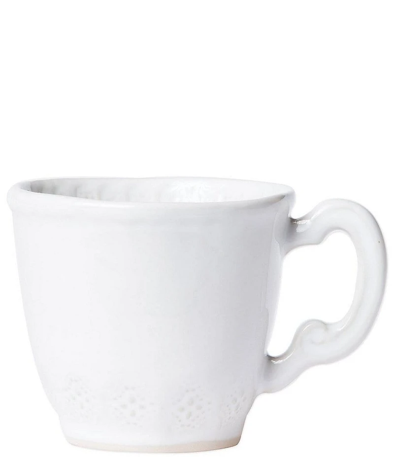 VIETRI Incanto Stone White Lace Mug