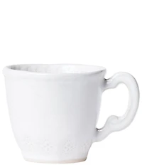 VIETRI Incanto Stone White Lace Mug