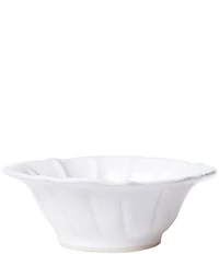 VIETRI Incanto Stone Ruffle Cereal Bowl