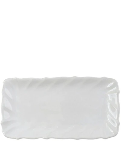 VIETRI Incanto Stone Ruffle Rectangular Tray
