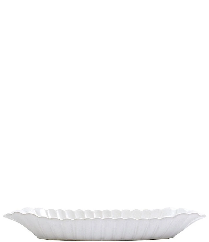 VIETRI Incanto Stone Scallop Bread Server