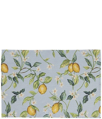 Vietri Tavola Lemons with Flowers Placemats, Set of 4