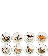 VIETRI Wildlife Assorted Salad Plates, Set of 8
