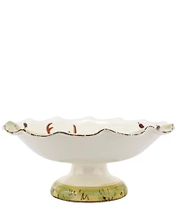 VIETRI Wildlife Collection Footed Deer Pedestal Fruit Bowl