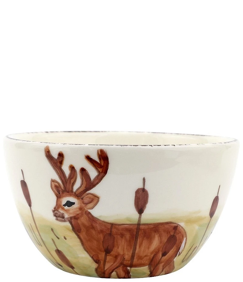 VIETRI Wildlife Deer Cereal Bowl