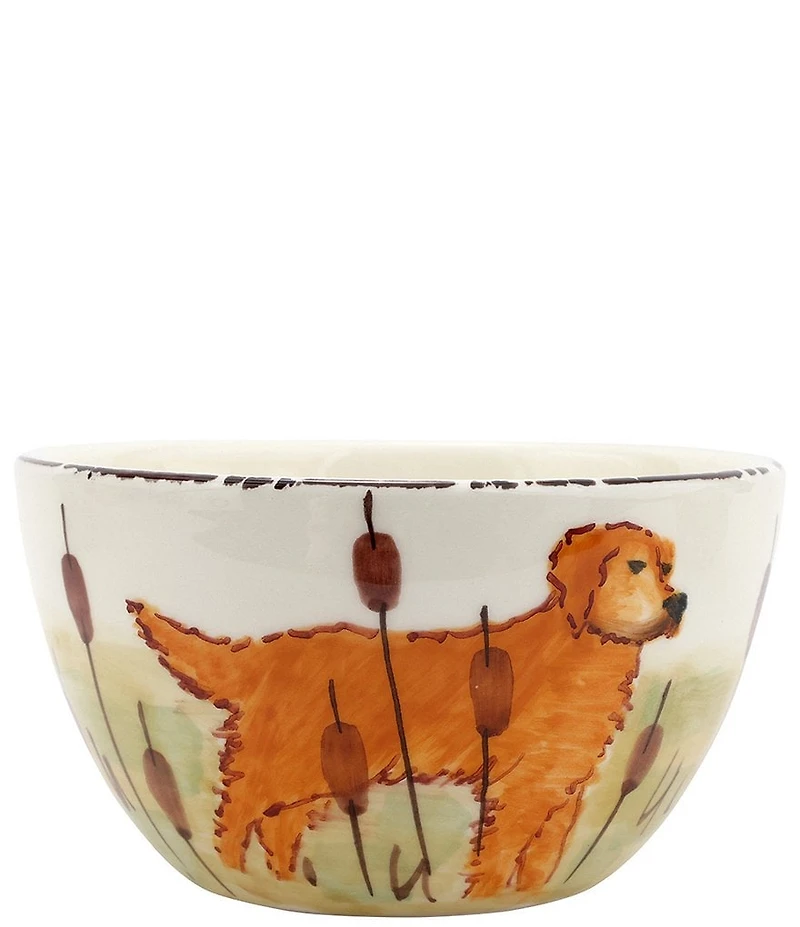 VIETRI Wildlife Dog Cereal Bowl