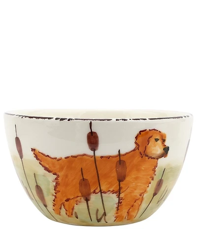 VIETRI Wildlife Dog Cereal Bowl