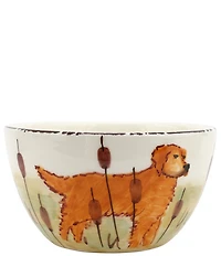 VIETRI Wildlife Dog Cereal Bowl