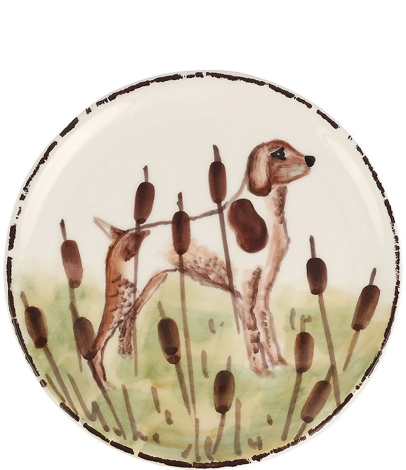 VIETRI Wildlife Spaniel Canape Plate