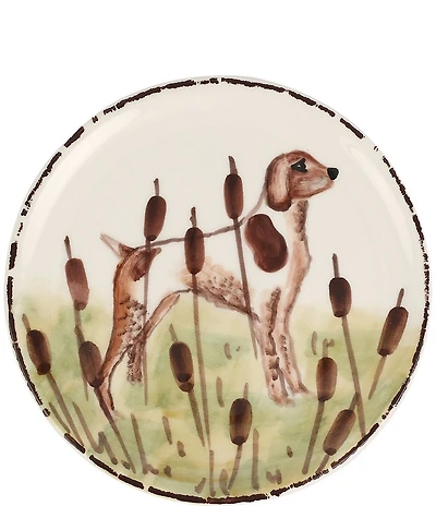 VIETRI Wildlife Spaniel Canape Plate