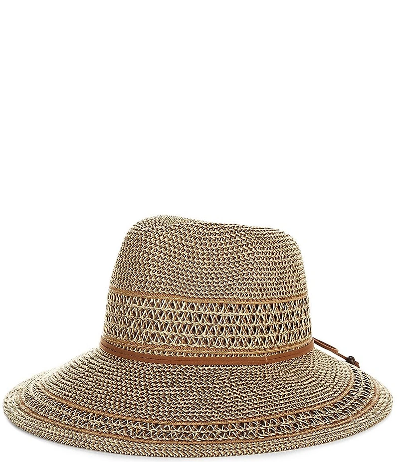 Vince Camuto Tapered Back Tweed Panama Hat