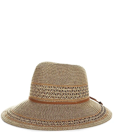 Vince Camuto Tapered Back Tweed Panama Hat