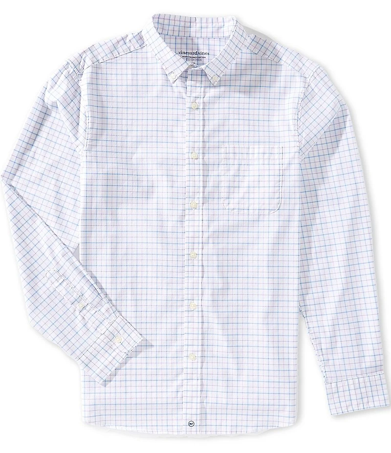 Vineyard Vines Tattersall Performance Stretch Long Sleeve Woven Shirt
