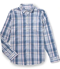 Vineyard Vines Beachcomber Plaid Performance Sundown Long Sleeve Woven Shirt
