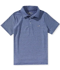 Vineyard Vines Big Boys Americana St. Jean Stripe Sankaty Polo Shirt