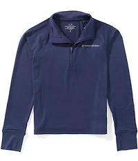 Vineyard Vines Big Boys Island Time Raglan Quarter-Zip Pullover