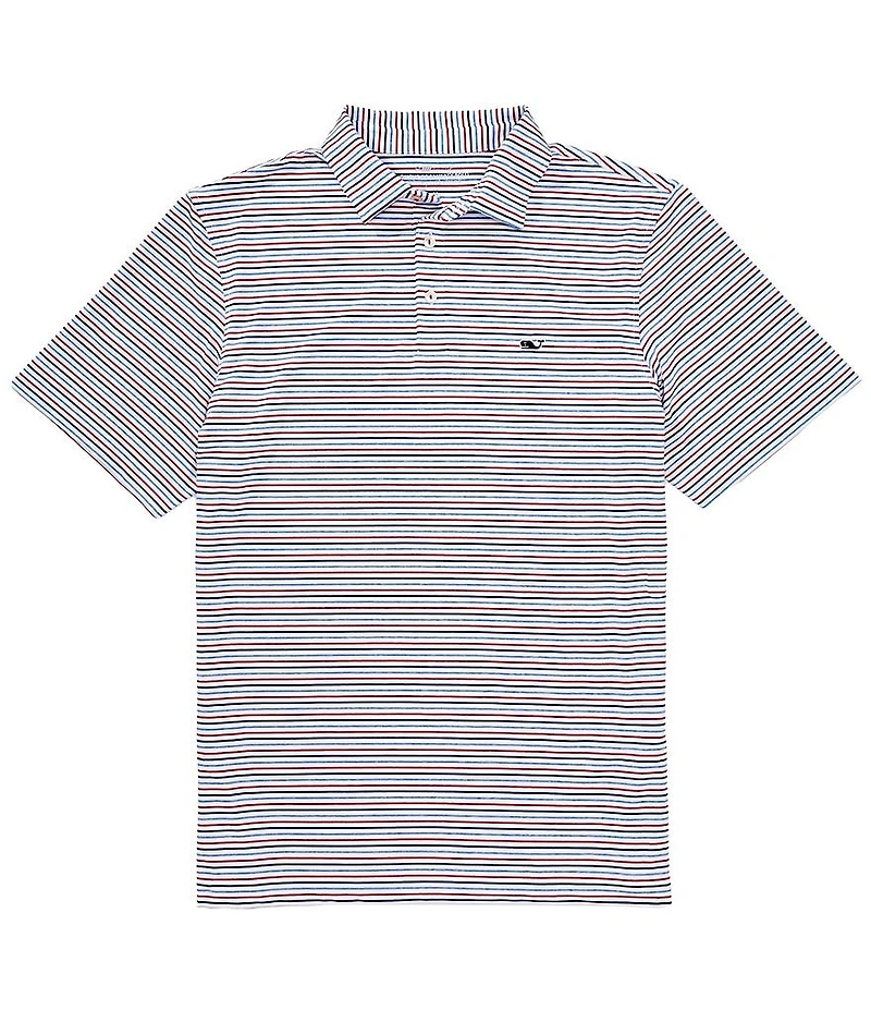 Vineyard Vines Stripped Sankaty Short Sleeve Polo Shirt