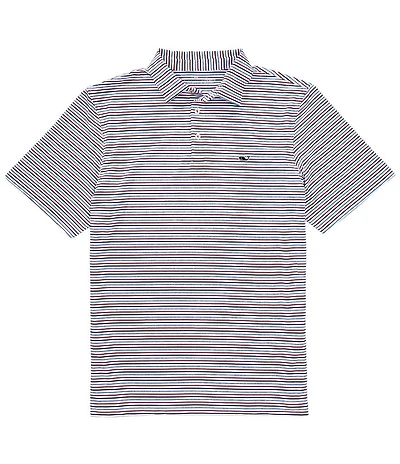 Vineyard Vines Stripped Sankaty Short Sleeve Polo Shirt