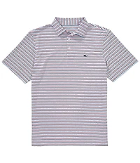 Vineyard Vines Stripped Sankaty Short Sleeve Polo Shirt