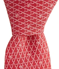 Vineyard Vines Breast Cancer Awareness Geo Printed Silk Tie