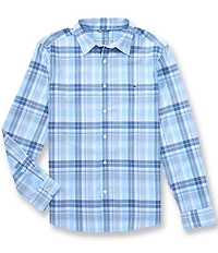 Vineyard Vines Classic Fit Plaid Featherweight Performance Long Sleeve Woven Shirt