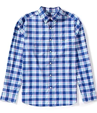 Vineyard Vines Coconut Key Plaid Featherweight Performance Stretch Long Sleeve Woven Shirt