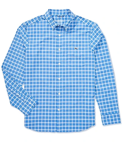 Vineyard Vines Duval Check Featherweight Performance Stretch Long Sleeve Woven Shirt