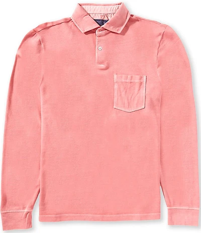 Vineyard Vines Garment-Dye Pique Long Sleeve Polo Shirt