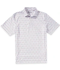 Vineyard Vines Golf White Performance Sankaty Short Sleeve Polo Shirt