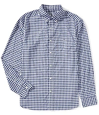 Vineyard Vines Mainsail Gingham Featherweight Performance Stretch Long Sleeve Woven Shirt