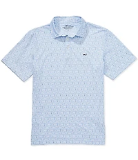 Vineyard Vines Micro Margarita Performance Short Sleeve Polo Shirt