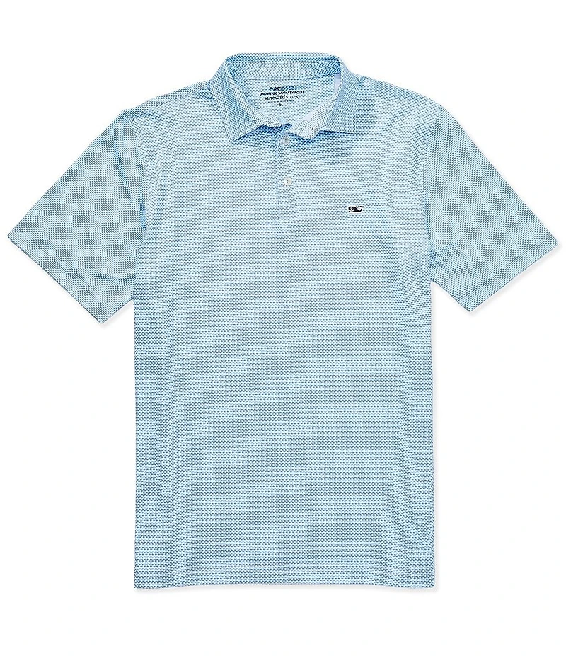 Vineyard Vines Micro Whale Performance Short Sleeve Polo Shirt