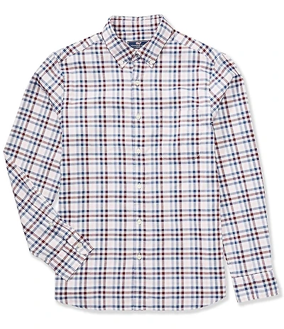 Vineyard Vines Monomoy Tattersall Oxford Long Sleeve Woven Shirt