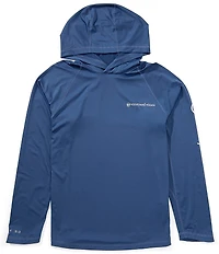 Vineyard Vines New Whale Dot Performance Stretch Hoodie T-Shirt