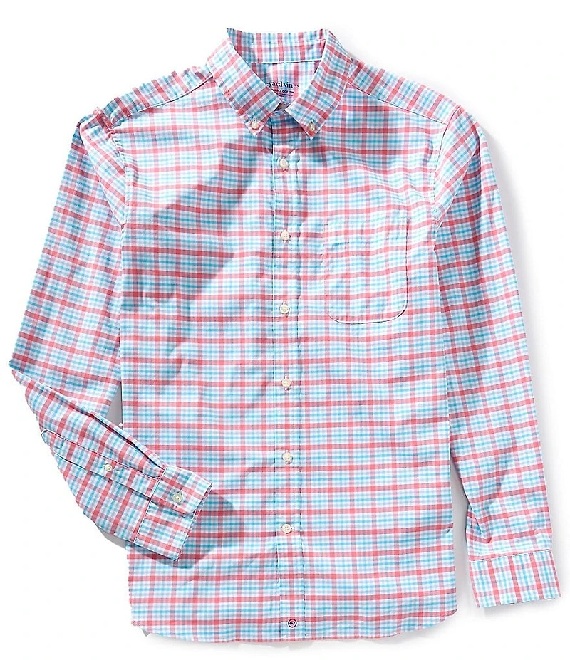 Vineyard Vines Performance Stretch Bellamy Plaid Long Sleeve Woven Shirt