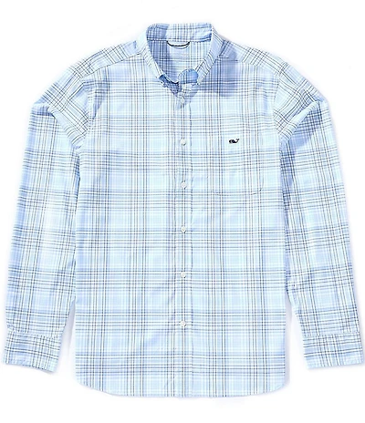 Vineyard Vines Plaid Featherweight Performance Stretch Long Sleeve Woven Shirt