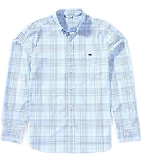 Vineyard Vines Plaid Featherweight Performance Stretch Long Sleeve Woven Shirt